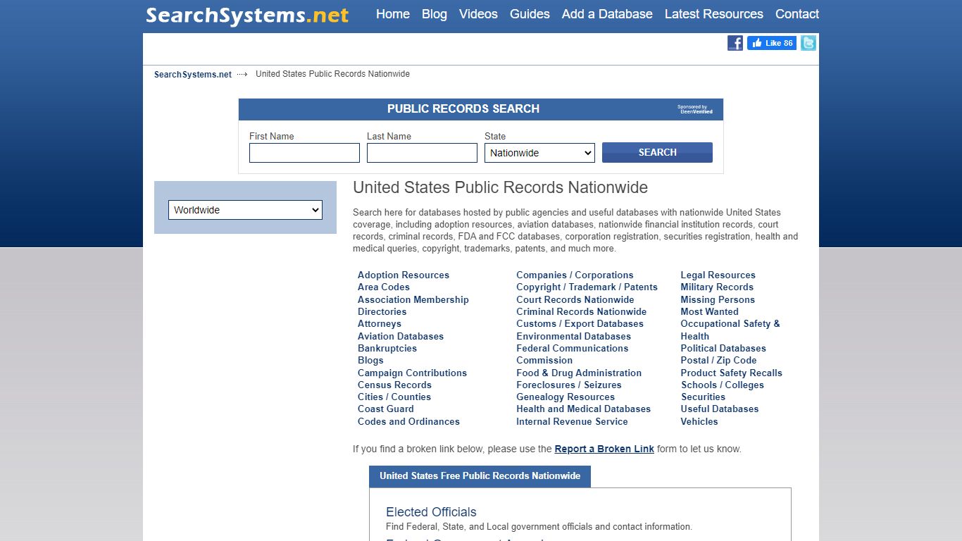 United States Public Records Nationwide